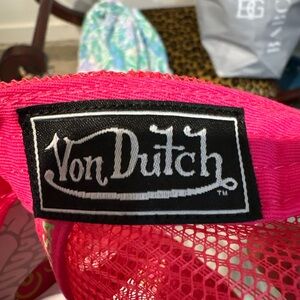 Von Dutch Bright Hot Pink Trucker Cap